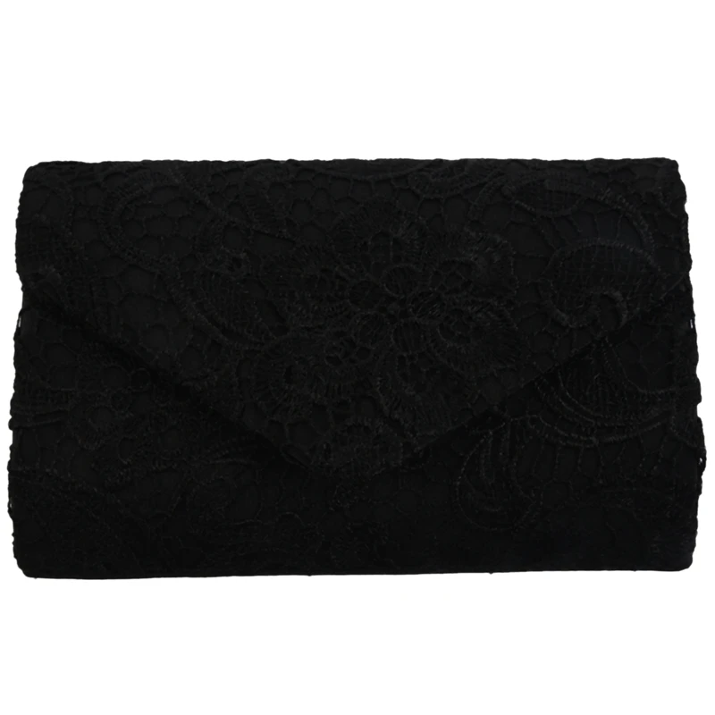 ABZC-New Classy Lace Clutch Envelope Bag Bridal Designer Ladies Evening Party Prom, Black
ABZC-New Classy Lace Clutch Envelope Bag Bridal Designer Ladies Evening Party Prom, Black