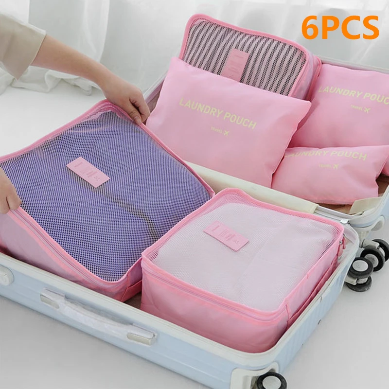 6 PCS Travel Storage Bag Set Suitcase Pouch Travel Organizer Bag Case Shoes Packing Cube Bag Clothes Compression Storage Bags 
6 PCS Travel Storage Bag Set Suitcase Pouch Travel Organizer Bag Case Shoes Packing Cube Bag Clothes Compression Storage Bags
