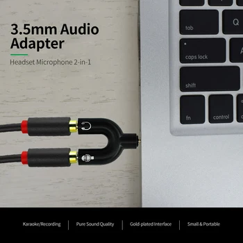 3.5mm Audio Adapter ABS U-type Audio Converter Earphone Connector Headset Microphone Adapter for Mobile Phone PC Laptop 
3.5mm Audio Adapter ABS U-type Audio Converter Earphone Connector Headset Microphone Adapter for Mobile Phone PC Laptop
