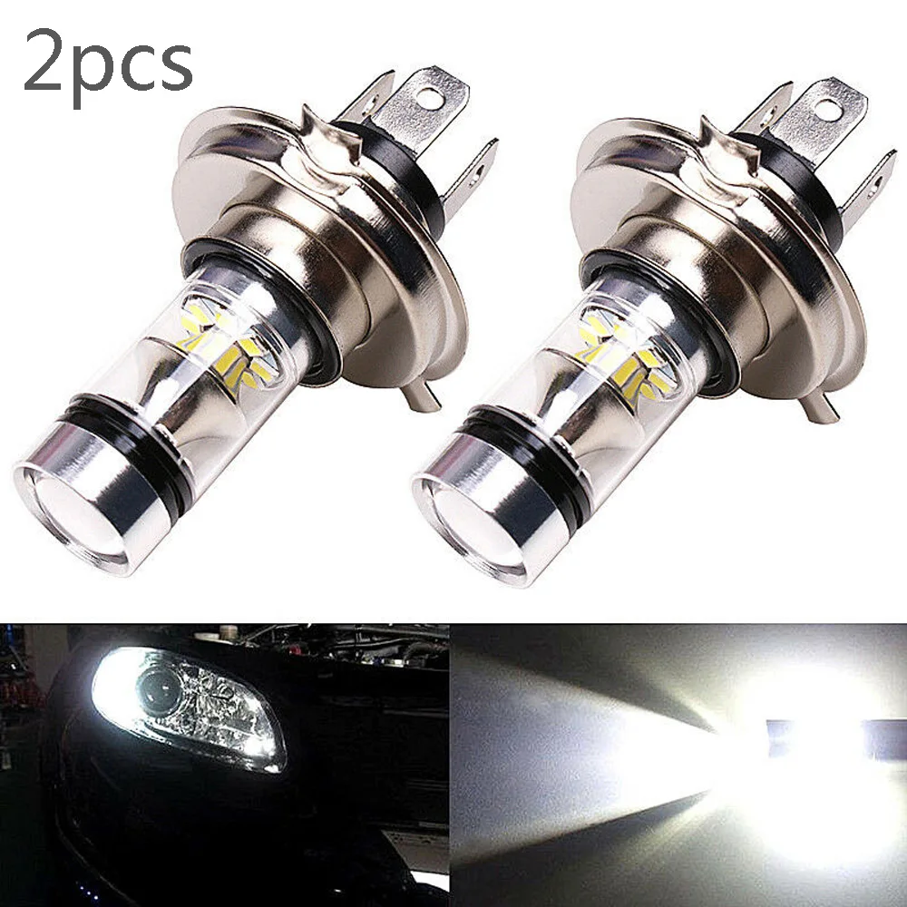 

2×12V 8000K H4 LED High Low Beam Bulb Super Bright Turn Signals Brake Light Auto Driving Headlight Car Lamp Accessories