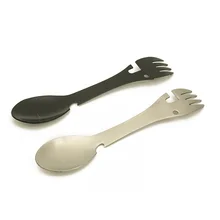 Outdoor Camping Tableware Stainless Steel Multifunction Spoon Fork Dishware Picnic Cutting Knife Bottle Opener Survive EDC Tool
Outdoor Camping Tableware Stainless Steel Multifunction Spoon Fork Dishware Picnic Cutting Knife Bottle Opener Survive EDC Tool