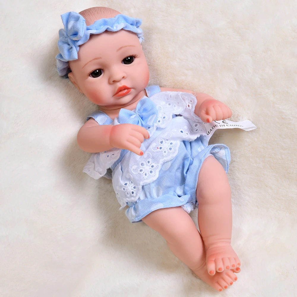 Happy baby toy store】30cm Lovely Baby Dolls Reborn Full Soft