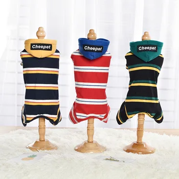 Cute Stripe Dog Jumpsuit Winter Warm Fleece Small Dog Cat Coat Jacket Chihuahua Shirt Hoodie Clothes For Pitbull
Cute Stripe Dog Jumpsuit Winter Warm Fleece Small Dog Cat Coat Jacket Chihuahua Shirt Hoodie Clothes For Pitbull