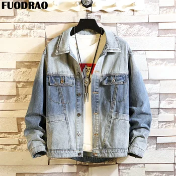 FUODRAO Jacket Men Fashion Streetwear Cotton Loose Denim Jacket Jaqueta Masculina Motorcycle Jeans coats Plus Size 5XL J156
FUODRAO Jacket Men Fashion Streetwear Cotton Loose Denim Jacket Jaqueta Masculina Motorcycle Jeans coats Plus Size 5XL J156