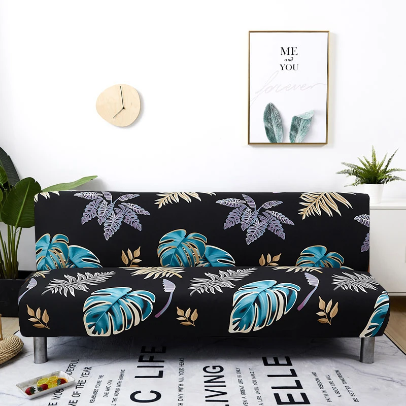 Housse extensible pour canapé et lit pliant, pour siège, sans accoudoirs, moderne, pour une longueur de 160 à 190cm, tout compris Housse extensible pour canapé et lit pliant, pour siège, sans accoudoirs, moderne, pour une longueur de 160 à 190cm, tout compris