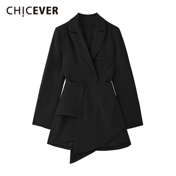 CHICEVER Autumn Dress For Women Notched Collar Long Sleeve High Waist Patchwork Irregular Hem Vintage Mini Dresses Female 2020
CHICEVER Autumn Dress For Women Notched Collar Long Sleeve High Waist Patchwork Irregular Hem Vintage Mini Dresses Female 2020