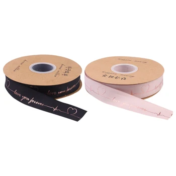 2 Rolls of Packing Ribbon Double Threaded Ribbon Bouquet Flower Packing Material (Black, Pink)
2 Rolls of Packing Ribbon Double Threaded Ribbon Bouquet Flower Packing Material (Black, Pink)