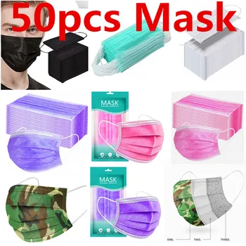 Mascarillas 50PCS Mask mondkapjes wasbaar Disposable Face Mask Protect Anti Dust Protection Facemask 3Ply Ear Loop Elastic Masks
Mascarillas 50PCS Mask mondkapjes wasbaar Disposable Face Mask Protect Anti Dust Protection Facemask 3Ply Ear Loop Elastic Masks