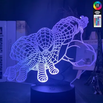 3d night light 16color change MAL Spider Man Nightlight for Kids Bedroom Decoration Touch Sensor Bedside Desk lamp Spiderman
3d night light 16color change MAL Spider Man Nightlight for Kids Bedroom Decoration Touch Sensor Bedside Desk lamp Spiderman