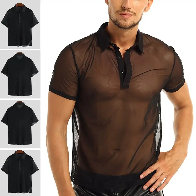 Man Undershirt Men Sexy Mesh Sheer Basic Blouse Male Breathable Transparent Short Sleeve Slimming Undershirts Inner Tops INCERUN
Man Undershirt Men Sexy Mesh Sheer Basic Blouse Male Breathable Transparent Short Sleeve Slimming Undershirts Inner Tops INCERUN