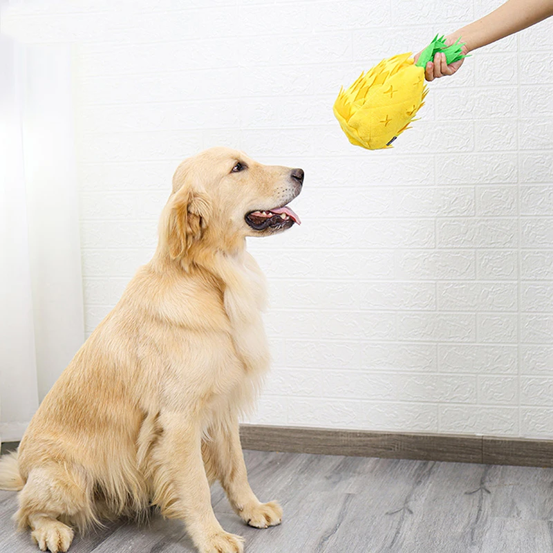 Pet Dog Vocalize Pineapple Hidden Food Sniffing Toy Dog Work Searching Pad For Training Natural Smelling Skills Preventing Damag
Pet Dog Vocalize Pineapple Hidden Food Sniffing Toy Dog Work Searching Pad For Training Natural Smelling Skills Preventing Damag