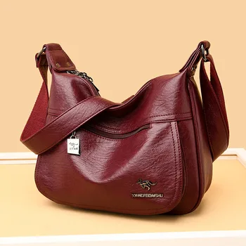 Large Women's Shoulder Bag Leather Messenger Bag Causal Women's Handbags Desiger Female Vintage Crossbody Bags 2020 High Qulity
Large Women's Shoulder Bag Leather Messenger Bag Causal Women's Handbags Desiger Female Vintage Crossbody Bags 2020 High Qulity