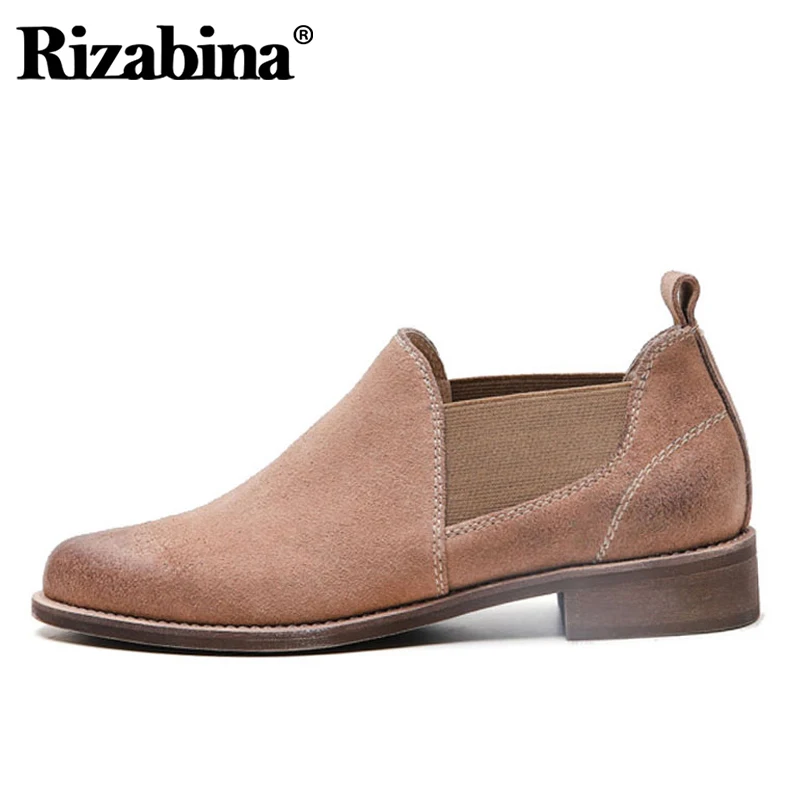 RIZABINA/Новинка 2020 года Модные женские туфли-лодочки из натуральной кожи Офисная
