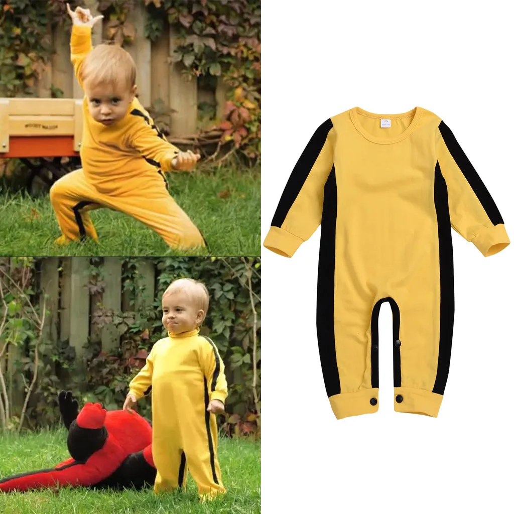 Фото Cute Chinese Kung fu Style Newborn Baby Romper Infant Girls Boys Long-sleeved Classic Jumpsuit Playsuit Halloween Costumes | Мать и