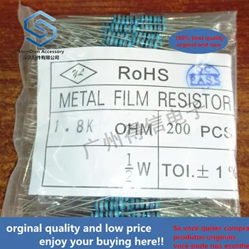 

200pcs 1 / 2W 9.1K 9100 Euro 1% brand new metal film iron feet resistor bag 200 pcs per pack