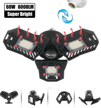 LED Garage Light, 60W Deformable LED Garage Ceiling Light 7000 LM CRI 144 LED Garage Light Garage Light with 3 Adjustable Panels
LED Garage Light, 60W Deformable LED Garage Ceiling Light 7000 LM CRI 144 LED Garage Light Garage Light with 3 Adjustable Panels
