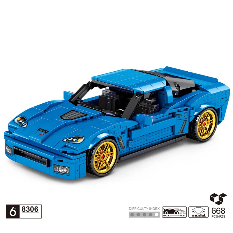 Technics speed building block Chevrolets muscle car simulation model bricks Corvettes Z06 pull back vehicle toys for boys gifts
Technics speed building block Chevrolets muscle car simulation model bricks Corvettes Z06 pull back vehicle toys for boys gifts