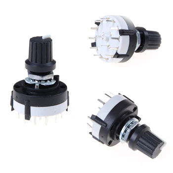 Single Deck Rotary Switch Band Selector 4 Pole 3 Position with Knob Black
Single Deck Rotary Switch Band Selector 4 Pole 3 Position with Knob Black