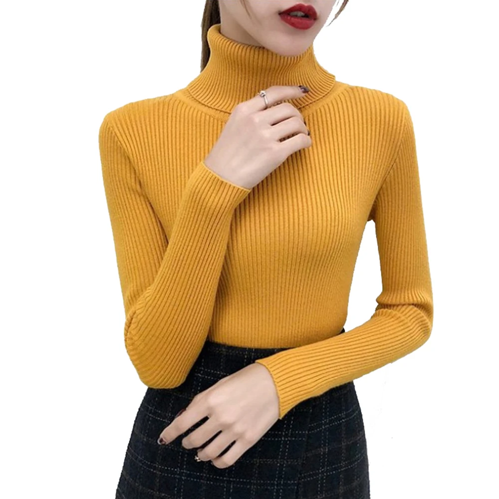 Turtleneck Sweater Women Autumn Winter Ribbed Knitted Fall Female Pullover Long Sleeve Jumper Turtle Neck Pull for Girls 2020
Turtleneck Sweater Women Autumn Winter Ribbed Knitted Fall Female Pullover Long Sleeve Jumper Turtle Neck Pull for Girls 2020
