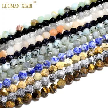 Fine AAA Diamond Cut shape Agate Amazonite Jade Crystal Natural Stone Beads For Jewelry Making DIY Bracelet Necklace 8/10mm
Fine AAA Diamond Cut shape Agate Amazonite Jade Crystal Natural Stone Beads For Jewelry Making DIY Bracelet Necklace 8/10mm