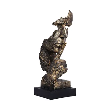 2019 Resin Art Silence Mask Figurines Abstract Silence Is Gold Statuettes Mask Miniatures Sculpture Home Decoration Artwork G
2019 Resin Art Silence Mask Figurines Abstract Silence Is Gold Statuettes Mask Miniatures Sculpture Home Decoration Artwork G