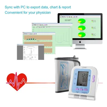 LESHP Electronic Automatic Sphygmomanometer Arm Monitor with Cuff 2.8 inch LCD Display
LESHP Electronic Automatic Sphygmomanometer Arm Monitor with Cuff 2.8 inch LCD Display
