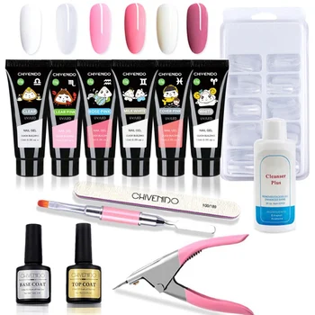 Professional Poly Gel Set LED Clear Gel Varnish Nail Polish Quick Building For Nails Extensions Hard Gel QZ
Professional Poly Gel Set LED Clear Gel Varnish Nail Polish Quick Building For Nails Extensions Hard Gel QZ
