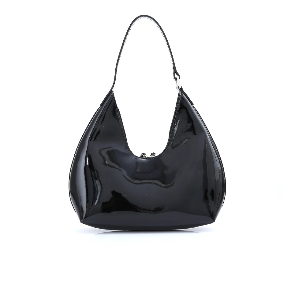 Zency Bags Lacquer Leather Handbag 2021 New Fashion Design Winter Women Shoulder Bag Large Capacity Female Top-handle Bag Black Zency Bags Lacquer Leather Handbag 2021 New Fashion Design Winter Women Shoulder Bag Large Capacity Female Top-handle Bag Black
