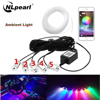 Nlpearl Car Light Assembly Led Strip12V RGB LED Strips Ambient Light LED for Car Interior Atmosphere Light With APP Control
Nlpearl Car Light Assembly Led Strip12V RGB LED Strips Ambient Light LED for Car Interior Atmosphere Light With APP Control