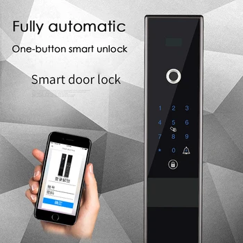 Smart Electronic Lock Fingerprint Door Lock Security Intelligent Lock Biometric Wifi Door Lock With Bluetooth APP Unlock
Smart Electronic Lock Fingerprint Door Lock Security Intelligent Lock Biometric Wifi Door Lock With Bluetooth APP Unlock