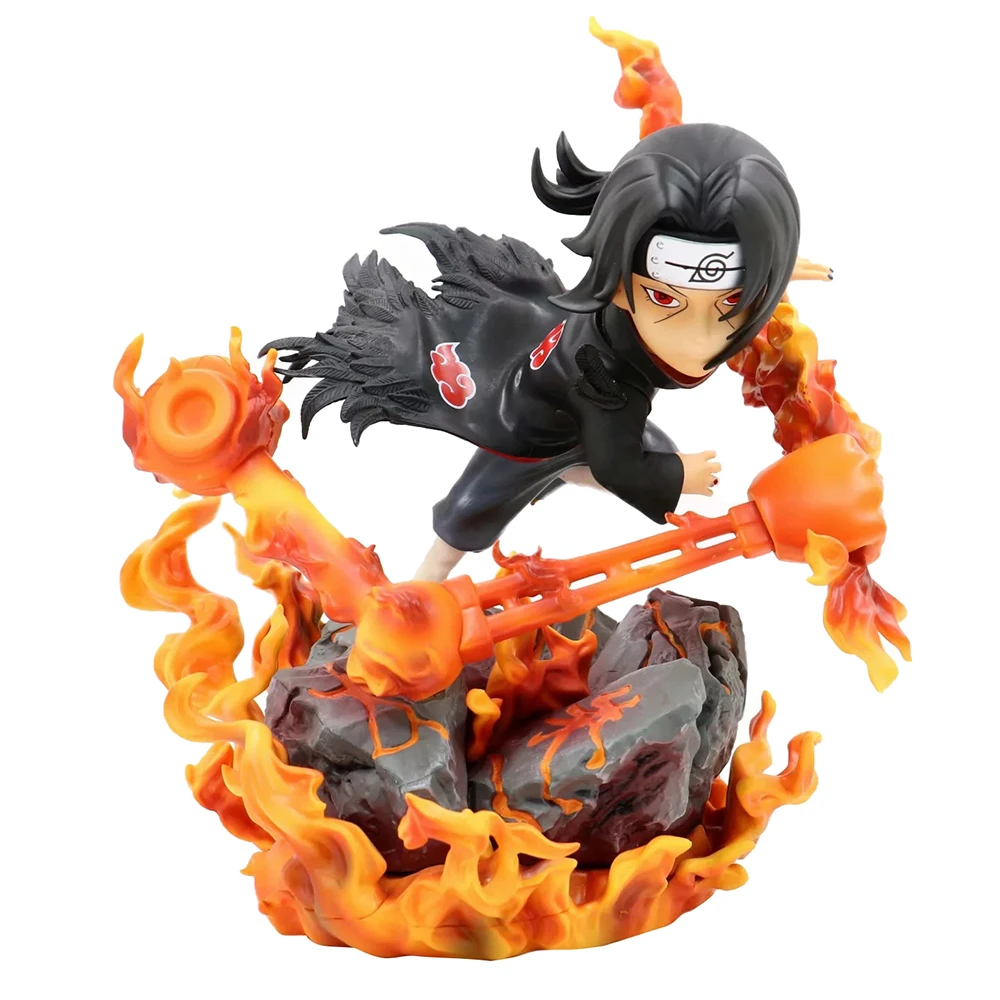 Naruto Uchiha Itachi GK Akatsuki Shippuden Anime Model Action Figure 25CM PVC Statue Gift Child Collectible Toys Figma Doll Kid | Игрушки и