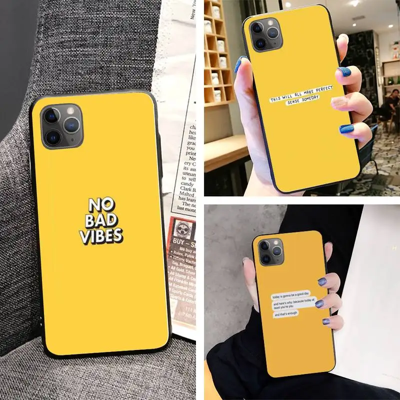 Желтый обои роскошный чехол для телефона iphone XS 11 11Pro 5 5s SE 6 6s плюс 7 8 2020 | Мобильные