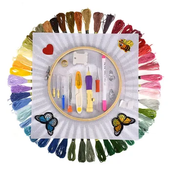 Jiwuo Magic Embroidery Pen Punch Needle Craft 100 Colors Embroidery Thread Floss Kit Cross Stitch Hoop Set DIY Sewing Tools
Jiwuo Magic Embroidery Pen Punch Needle Craft 100 Colors Embroidery Thread Floss Kit Cross Stitch Hoop Set DIY Sewing Tools