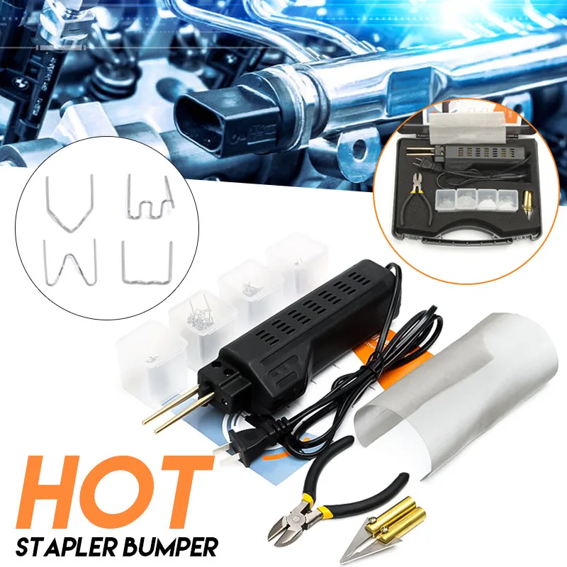 220-250V Hot Stapler Car Bumper Plastic Welding Torch Fairing Auto Body Tool Welder Machine 0.6/0.8mm + 200 Staples
220-250V Hot Stapler Car Bumper Plastic Welding Torch Fairing Auto Body Tool Welder Machine 0.6/0.8mm + 200 Staples