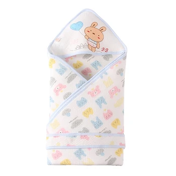 

Hot Newborn Baby Boys Girls Blankets Swaddle Cotton Baby Wrap Towel Quilt Baby Muslin Minky Blanket Wrap 0-6 Months 85 * 85CM