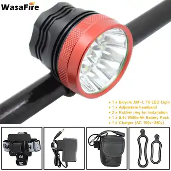 9* T6 LED Bicycle Front Light 18000lm Bike Lamp Headlight 3 Modes Waterproof Cycling Lights Torch + 18650 Battery Pack + Charger
9* T6 LED Bicycle Front Light 18000lm Bike Lamp Headlight 3 Modes Waterproof Cycling Lights Torch + 18650 Battery Pack + Charger