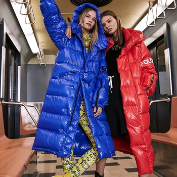 90% White Duck Down Jacket Hooded Waterproof 2019 Female Glossy Down Parka Women Long Thick Down Coat Loose Oversize Outerwear
90% White Duck Down Jacket Hooded Waterproof 2019 Female Glossy Down Parka Women Long Thick Down Coat Loose Oversize Outerwear