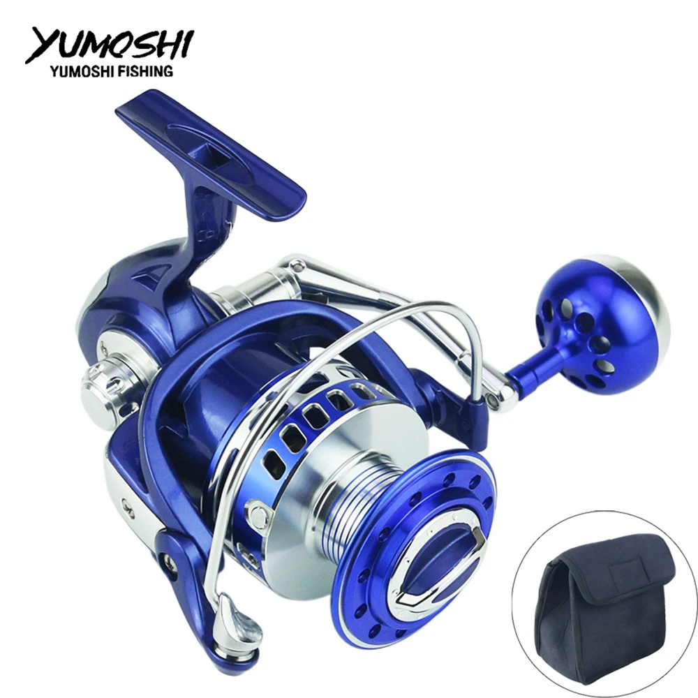 Фото Yumoshi MX fishing wheel all metal line sea water self-locking swing arm spinning pole | Спорт и развлечения