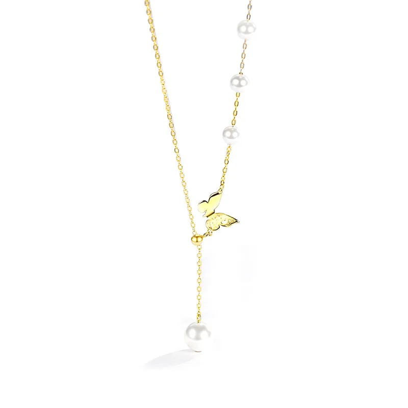 Fashionable Elegant Woman Accessories Butterfly Pure Silver Gold Niche Design Clavicle Chain Korean Personality Pop It 
Fashionable Elegant Woman Accessories Butterfly Pure Silver Gold Niche Design Clavicle Chain Korean Personality Pop It