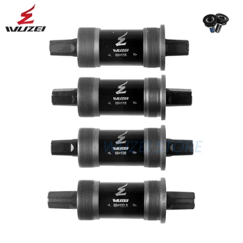 

WUZEI Bicycle Bottom Bracket With Screw 68mm*103/113/116/118/120/127.5mm MTB Bike Parts BB for Square Tapered Spindle Crankset