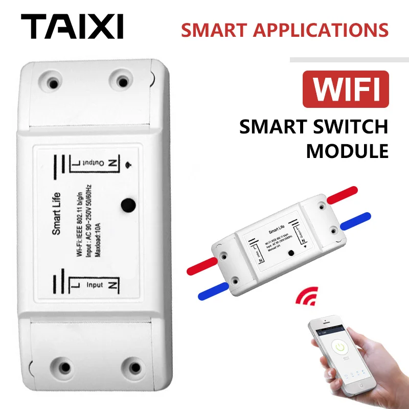 WIFI Module Controller Wireless Connector Smart Home LED Lamp Switch AC100-250V AI Controller Module
WIFI Module Controller Wireless Connector Smart Home LED Lamp Switch AC100-250V AI Controller Module