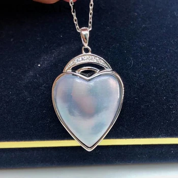 YIKALAISI 925 Sterling Silver Jewelry Pendants 2020 Fine Natural sea water Mapei Pearl jewelry heart For Women wholesale
YIKALAISI 925 Sterling Silver Jewelry Pendants 2020 Fine Natural sea water Mapei Pearl jewelry heart For Women wholesale