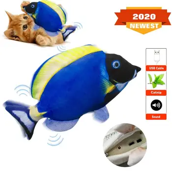 Electric Moving Fish, Realistic Plush Simulation Electric Wagging Fish Cat Toy Catnip Kicker Toys, Funny Interactive Pets Pillow
Electric Moving Fish, Realistic Plush Simulation Electric Wagging Fish Cat Toy Catnip Kicker Toys, Funny Interactive Pets Pillow