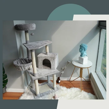 Five-layer Large Cat Scratcher House Climbing Rack Sisal Cat Platform Cat Tree Cat Nest Cat Grab Board Cat Rack Pet For Cat Toy
Five-layer Large Cat Scratcher House Climbing Rack Sisal Cat Platform Cat Tree Cat Nest Cat Grab Board Cat Rack Pet For Cat Toy