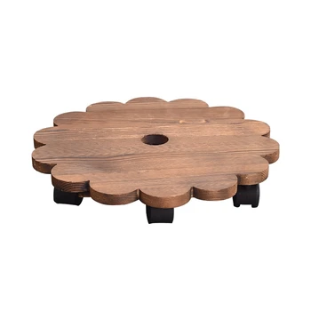 Wooden Movable Potted Plant Round Flower Pot Stand with Wheels Rack on Rollers Dolly Holder for Garden Planter Trolley
Wooden Movable Potted Plant Round Flower Pot Stand with Wheels Rack on Rollers Dolly Holder for Garden Planter Trolley