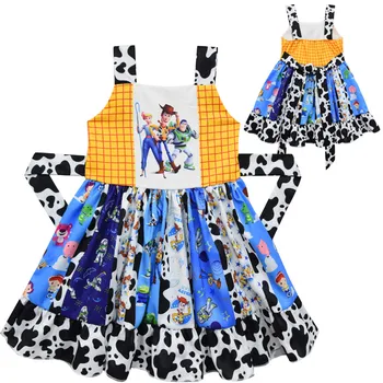 Toy Story 4 Girls Baby Princess Dress Woody Buzz Lightyear Bo Peep Cosplay 3D Printed Sleeveless costume
Toy Story 4 Girls Baby Princess Dress Woody Buzz Lightyear Bo Peep Cosplay 3D Printed Sleeveless costume