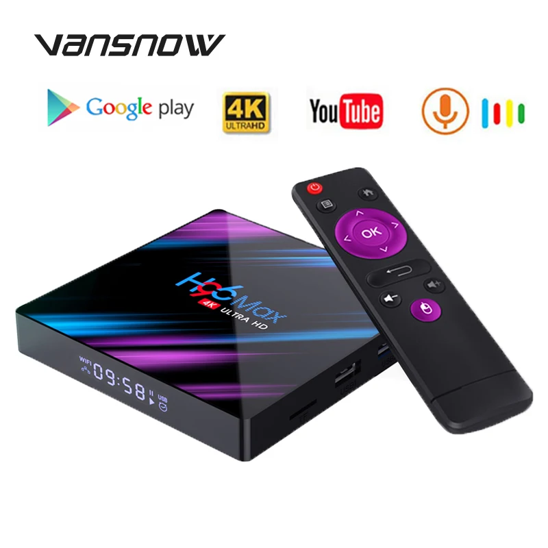 Smart Set Top TV Box H96 Max Rk3318 Android Box TV Receiver 4K 60fps Media Player Support Netfilx Youtube Google Voice Assistant
Smart Set Top TV Box H96 Max Rk3318 Android Box TV Receiver 4K 60fps Media Player Support Netfilx Youtube Google Voice Assistant