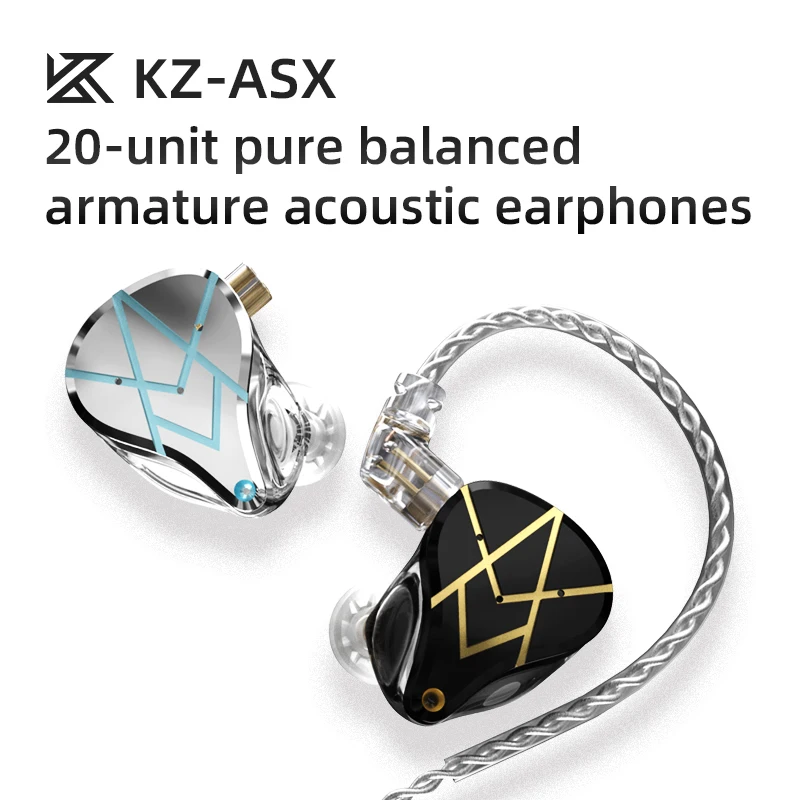 KZ ASX 20BA Units HIFI Bass In Ear Monitor Balanced Armature Earphones Music Sport Earbuds HIFI Headset ASX ASF EDX Z1 S2 SA08
KZ ASX 20BA Units HIFI Bass In Ear Monitor Balanced Armature Earphones Music Sport Earbuds HIFI Headset ASX ASF EDX Z1 S2 SA08
