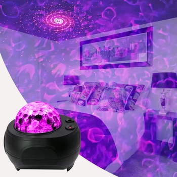 LED Star Night Projector Light Music Starry Water Wave LED Projector Light Bluetooth Remote Control Projector Atmosphere Lights
LED Star Night Projector Light Music Starry Water Wave LED Projector Light Bluetooth Remote Control Projector Atmosphere Lights