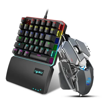 V200 + J600 USB Wired Mechanical Gaming Keyboard and Mouse One-Handed Keyboard + Macro Programming Mechanical Gaming Mouse
V200 + J600 USB Wired Mechanical Gaming Keyboard and Mouse One-Handed Keyboard + Macro Programming Mechanical Gaming Mouse